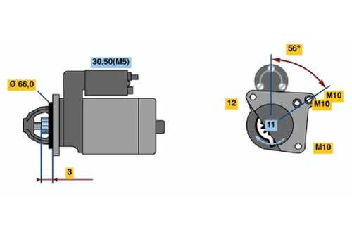 BOSCH 0001107476 Стартер