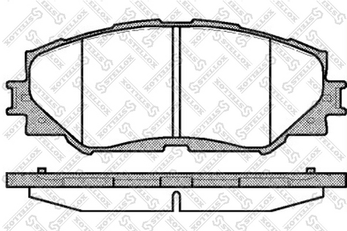 STELLOX 001 089B-SX 1232 00 колодки дисковые п. Toyota RAV4 2.4 06>