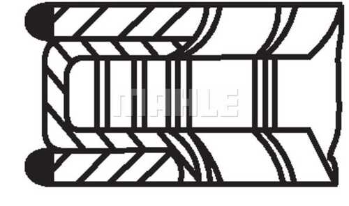 MAHLEKNECHT 001RS111210N0 Кольца поршневые STD! MB W204/W212 CDI M270.910 11>