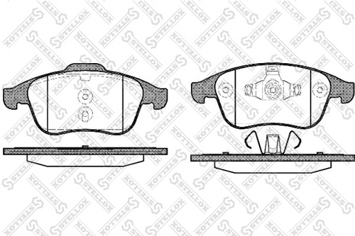 STELLOX 002 002-SX FDB4068 [410600011R] колодки дисковые п. Renault Laguna III 2.0/2.0DCi/3.0/3.5 07>