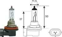 MAGNETIMARELLI 002549100000 Лампа! (H11) 55W 12V PGJ19-2 галогенная стандарт