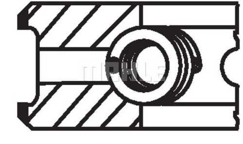 MAHLEKNECHT 01154N0 ***кольца поршневые! d80x2x2x3 STD (1) Opel 1.6D