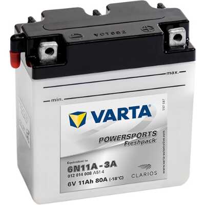 VARTA 012014008 Аккумуляторная батарея! евро 12Ah 80A 123/61/135 6N11A-3A POWERSPORTS moto