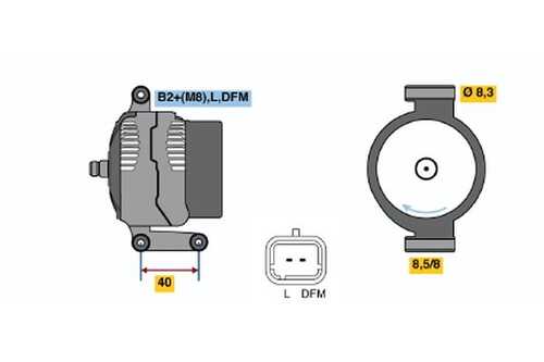 BOSCH 0124415041 Генератор