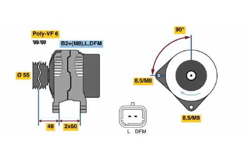 BOSCH 0124525140 Генератор