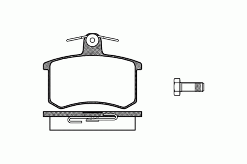 REMSA 0135.00 00 571350B=FDB222 колодки дисковые з. Audi 80/90/100/200 <89, Fiat Croma 1.6-2.5TD 85-96