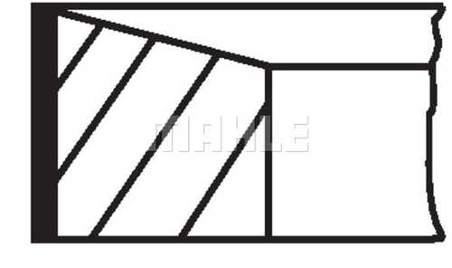 MAHLEKNECHT 022 13 N0 Комплект поршневых колец
