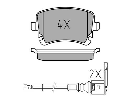 MEYLE 0252332617W Колодки дисковые задние! с антискрип. пластинами Audi A4 S4 Quattro 4.2 03-04