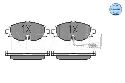 MEYLE 0252568320 025 256 8320 колодки торм. пер. (WVA 25683 20,4mm) 17345607