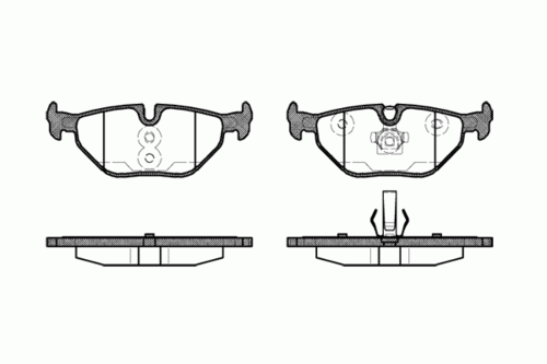 REMSA 0265 40 265 40 FO672781=276 040B-SX колодки дисковые з. BMW E46 1.6i-2.8i/D 98>,Rover 75 1.8-2.5/CDT 99>