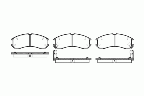 REMSA 0273.02 273 02 FDB576=572317B колодки дисковые п. Mazda 626 1.8-2.0D 87-90, Ford Probe 2.2GT 88-92