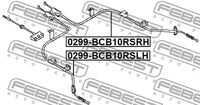 FEBEST 0299-BCB10RSLH Трос ручного тормоза левый