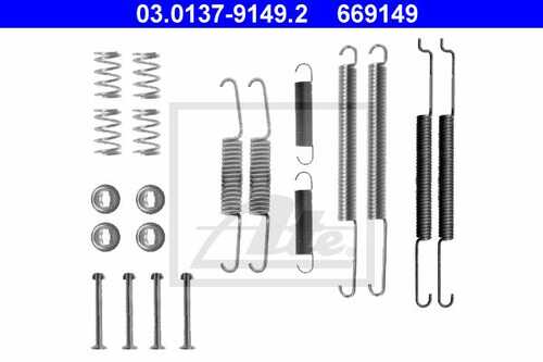 ATE 03013791492 Рем. комплект тормозных колодок задних! VW Caddy, Skoda Octavia/Roomster 1.2-1.9TDi 96>