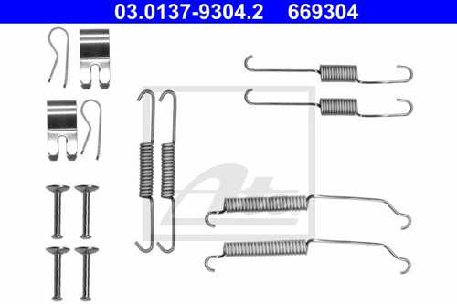 ATE 03013793042 Ремкомплект тормозных колодок задних! Ford Fiesta 1.0-1.6 08>