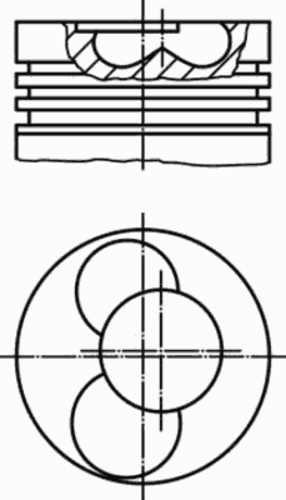 MAHLEKNECHT 0308602 Поршень