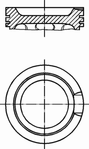MAHLEKNECHT 033 16 01 Поршень! d81x1.5x1.75x2 +0.25 Audi A3/A4, VW Golf/Passat 1.8T 00>