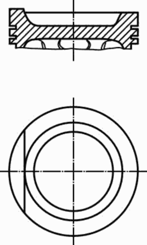 MAHLEKNECHT 033 97 01 Поршнекомплект