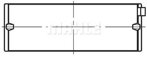 MAHLEKNECHT 037HL21040000 Вкладыши коренные (пара) STD 7xVOLVO FL12/FH12 D12A