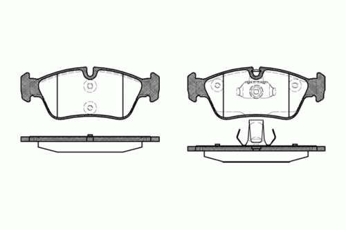 REMSA 0384.40 384 40 395 040B-SX=571959X колодки дисковые п. BMW E46 1.6i-2.8i/1.8d/2.0d 98>/Z3 1.8-2.8 95-03