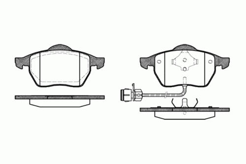 REMSA 0390.02 390 02 FDB590=571512B колодки дисковые п. Audi 100 91-94/A4 95-00/A6 94-97