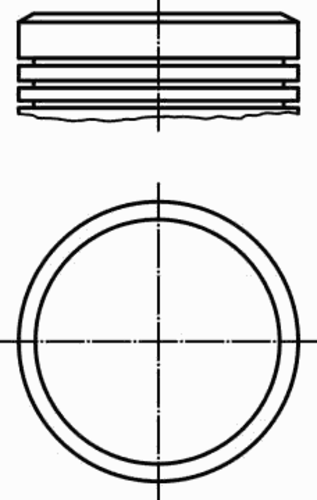 MAHLEKNECHT 040 04 00 Поршень! d78.5x1.2x1.5x2.5 STD Citroen Xsara/C3/C4, Peugeot 206/307 1.6 16V TU5JP4 02>