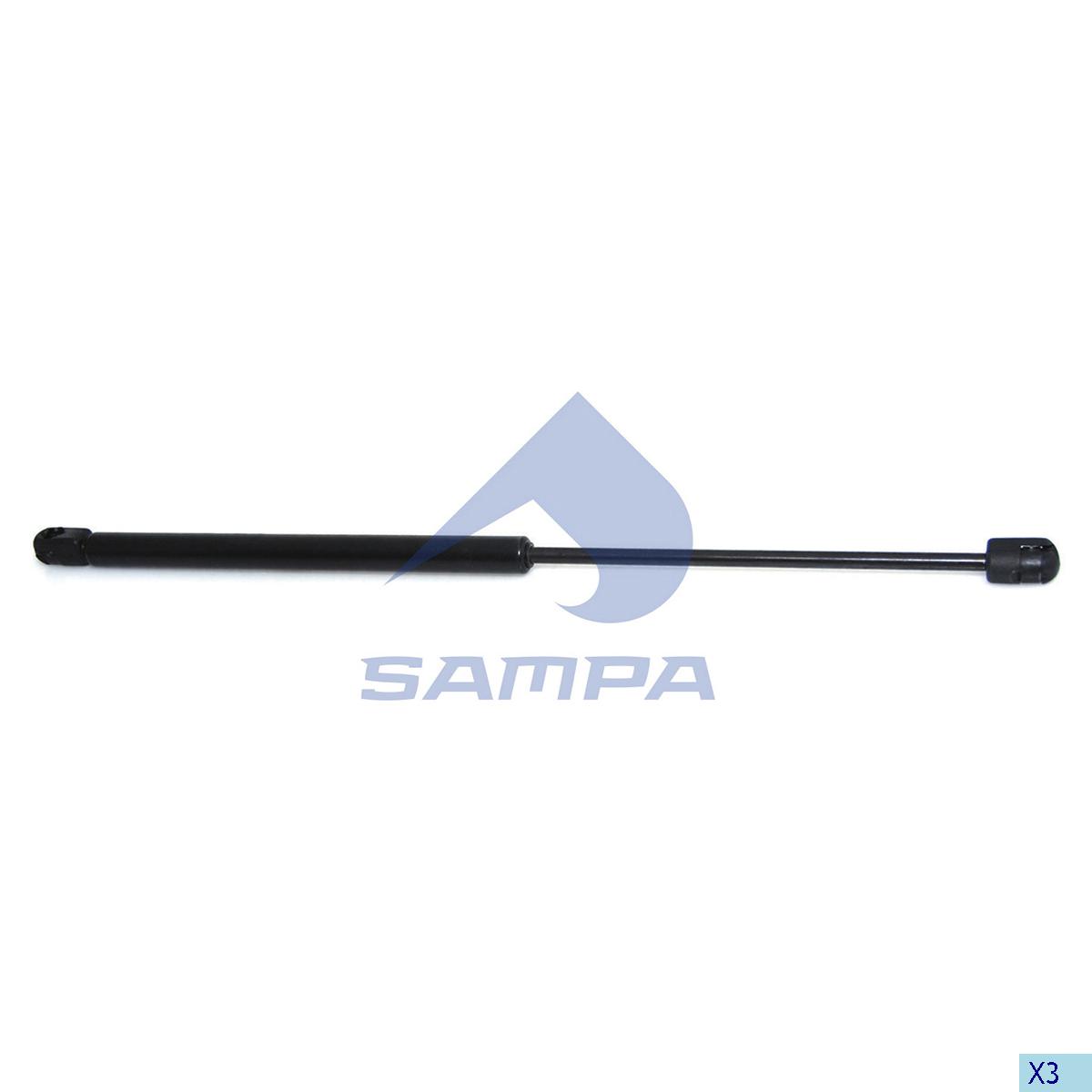 SAMPA 040.091-01 Амортизатор капота! газовый L=505 250N Scania 114/124/144