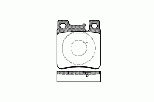 REMSA 0407.00 00 FDB799=571722B колодки дисковые з. MB W140 91>/W202 94>/W210 97>/W220 2.8/3.2 98>;Комплект тормозных колодок, дисковый тормоз