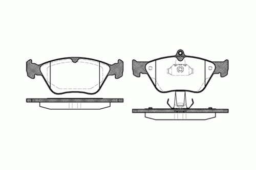 REMSA 0468.00 00 FDB901=571530B колодки дисковые п. Opel OmegaB 2.0 &16V 94-00/Calibra 2.0T 4x4/2.5 92-95