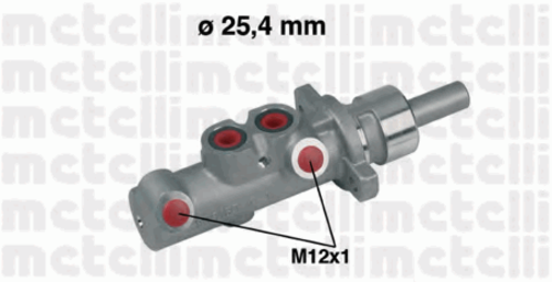 METELLI 050314 05-0314, главный тормозной цилиндр италия