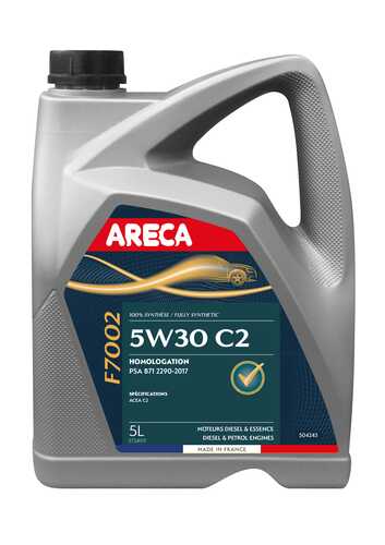 ARECA 050424 F 7002 5W30 (5L) масло моторное! синт. ACEA C2, PSA B712290-2019