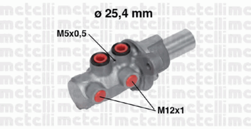 METELLI 050754 Главный тормозной цилиндр