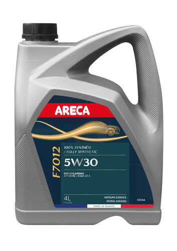 ARECA 051574 F 7012 5W30 (4L) масло моторное! синт. HYUNDAI/KIA API SN-RC, ILSAC GF-5