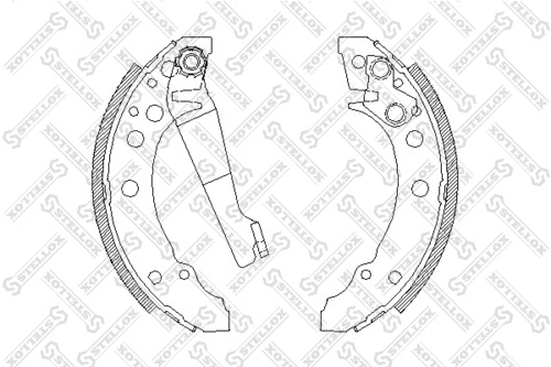 STELLOX 056 100-SX 4045.00=340SBS=361216B=FSB191 колодки барабанные Audi 80 <86, VW Golf <91/Passat <88