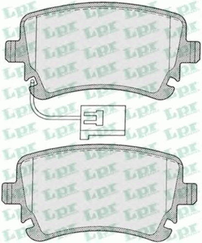 LPR 05P1206 Комплект тормозных колодок, дисковый тормоз