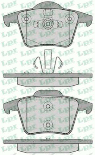 LPR 05P1234 Комплект тормозных колодок, дисковый тормоз