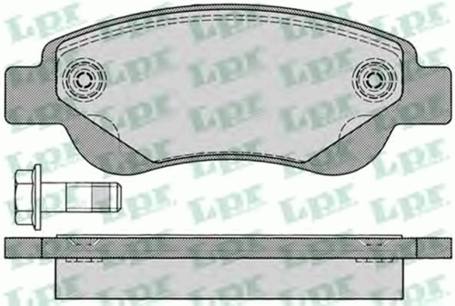 LPR 05P1235 Комплект тормозных колодок, дисковый тормоз