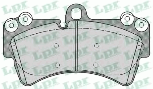 LPR 05P1257 Комплект тормозных колодок, дисковый тормоз