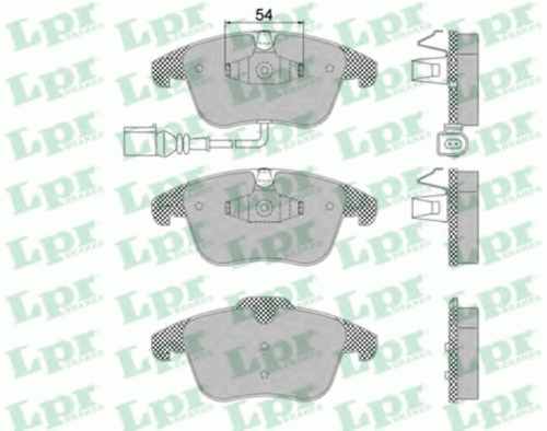 LPRAP 05P1392 Комплект тормозных колодок