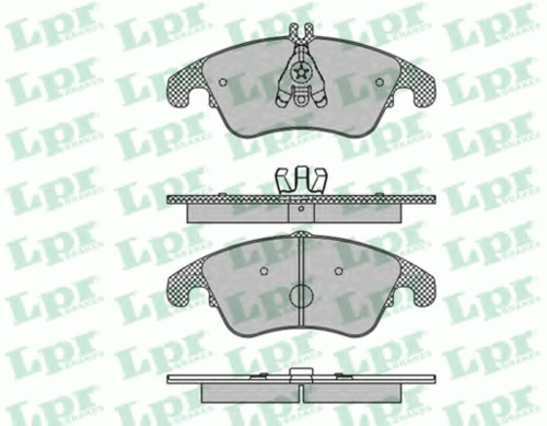 LPR 05P1421 Комплект тормозных колодок, дисковый тормоз
