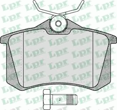 LPR 05P634 Комплект тормозных колодок, дисковый тормоз