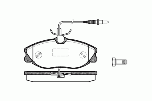 REMSA 060404 604 04 FDB1063=571898X колодки дисковые п. Peugeot 406 2.0-2.0HDi 95-04 диск 15'