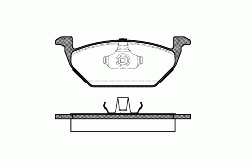 REMSA 0633.00 00 571929B=FDB1094 колодки дисковые п. Audi A3 1.6-1.9TD 96-03, Skoda Octavia 1.4/1.6 96-00