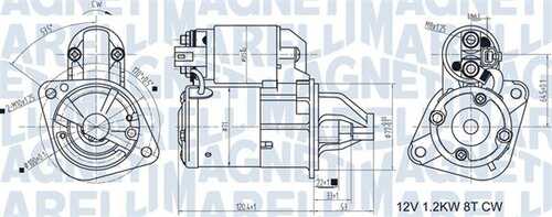 MAGNETIMARELLI 063721465010 Стартер