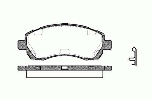 REMSA 064702 647 02 FDB1612=224409 колодки дисковые п. Subaru Legacy 2.0/2.2 94-99/Impreza 1.6/2.0 96-97