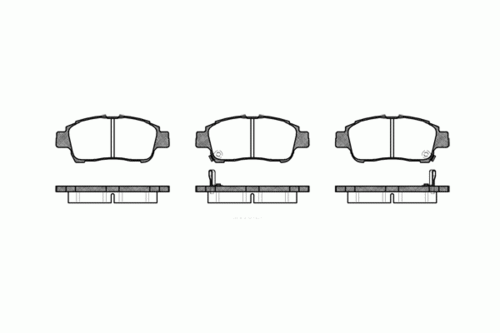 REMSA 071202 712 02 D2174M-01=723 002-SX=572404B колодки дисковые п. Toyota Yaris 1.0i/1.3i/1.5WTi/1.4D 99-01