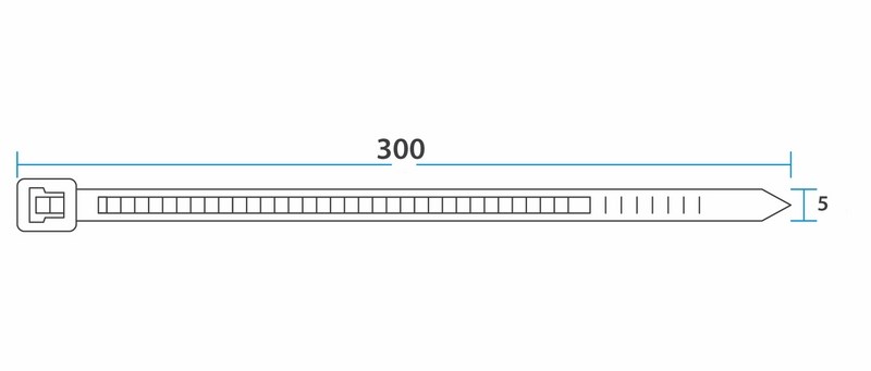 REXANT 07-1302 Хомут-стяжка кабельная нейлоновая! 300x4.8мм, белый, упаковка 100шт.