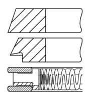 GOETZE 0810250000 Кольца поршневые! d83x1.2x1.5x2.5 STD (1) Volvo S40/V40/S70/V70 1.8/1.9/2.4 96>