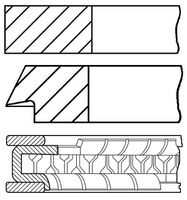 GOETZE 08-307800-00 Кольца поршневые! d79x1.2x1.5x2.5 STD (1) Opel Vectra 94>