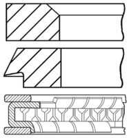 GOETZE 08-424200-10 Кольца поршневые! d76.5x1.2x1.2x2 STD (1) Hyundai Accent/Getz 1.6 G4ED 02>