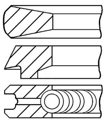 GOETZE 08-428000-00 Кольца поршневые d135/ 3x3x5 IVECO STRALLIS/TRAKKER дв. f3b3681 A/BC/D/E